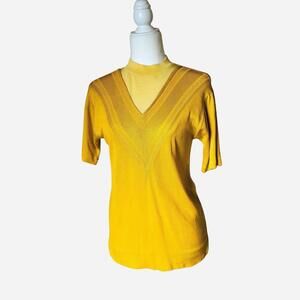 1960s Vintage Diplomat Yellow Pullover Sweater